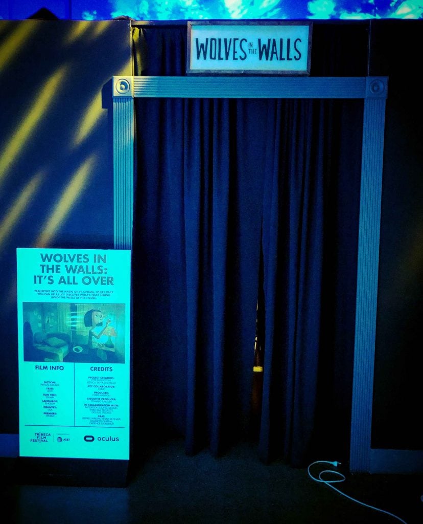The box in the Virtual Arcade: Wolves In The Walls at the Tribeca Film Festival 2019. © Pola Weiß/ VR Geschichten