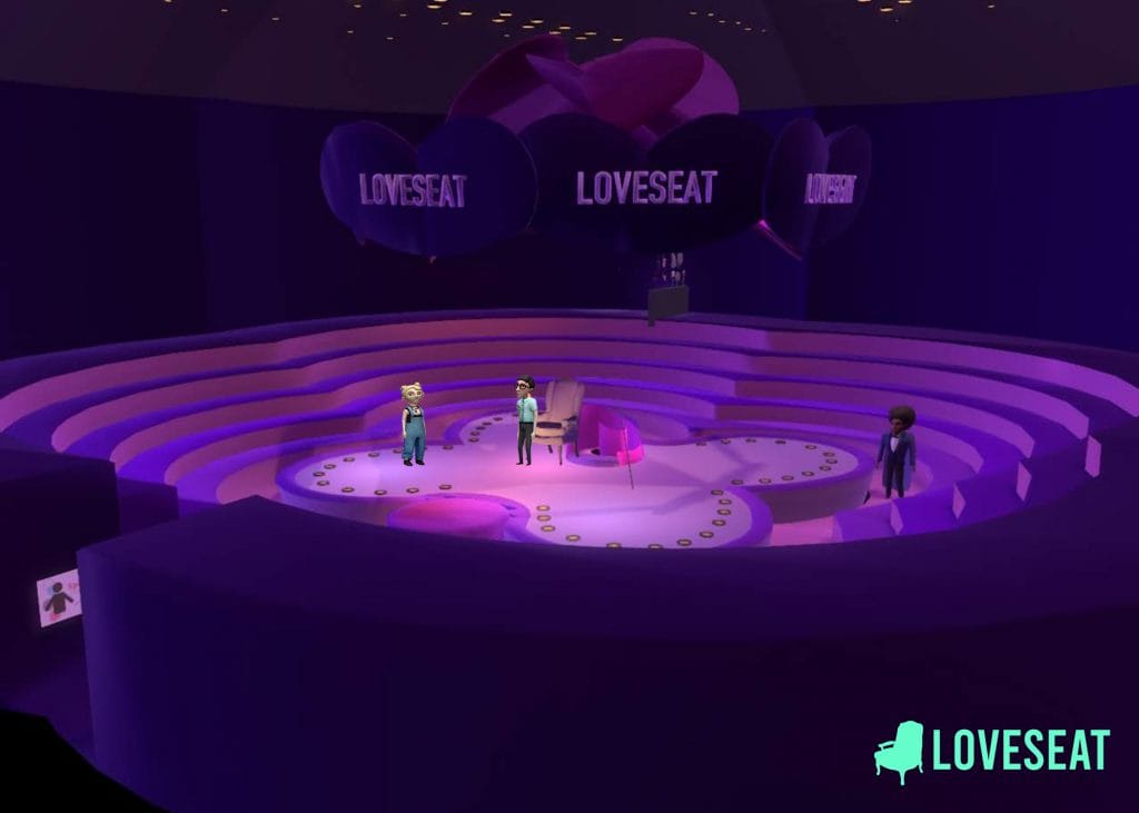 The entire stage of Loveseat in virtual reality. © Double Eye Studios